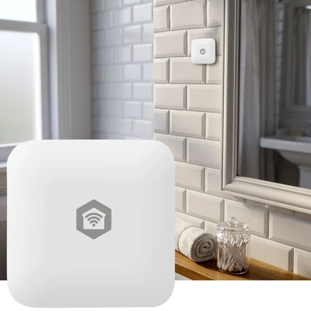 Smarter Zigbee Sensor: Temperatur- & Feuchtigkeitsüberwachung, 3,7 x 3,7 x 0,9 cm