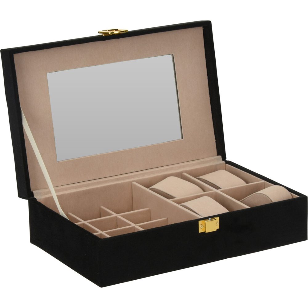 Schmuckbox, 25x16x7cm, schwarz