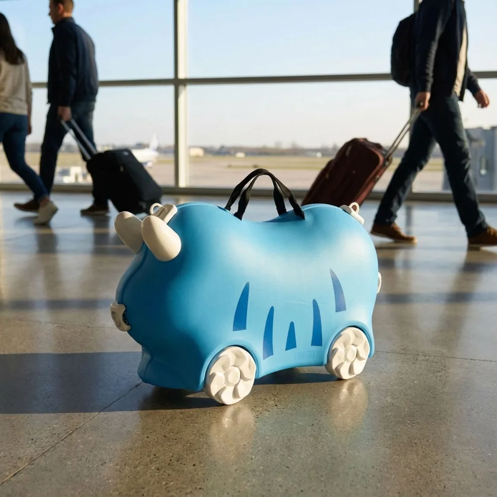 Kinder Trolley Hartschalenkoffer, 32L, blau