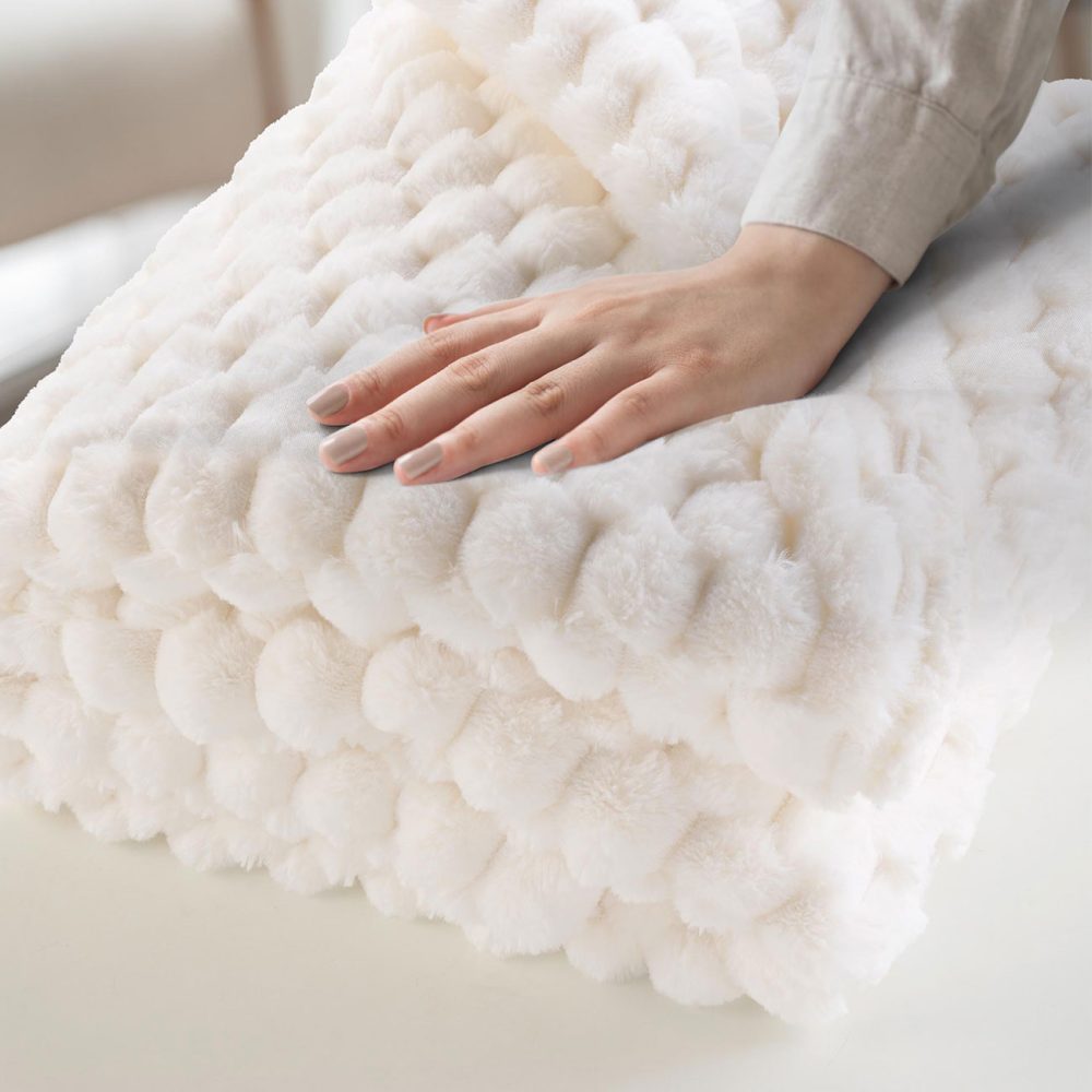 Sofadecke weiss, 125 x 150 cm