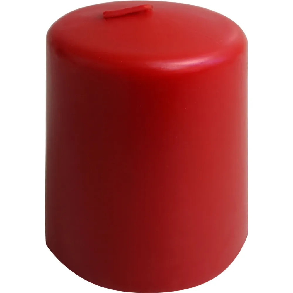 Stumpenkerze Rot, Ø 6 x 8 cm