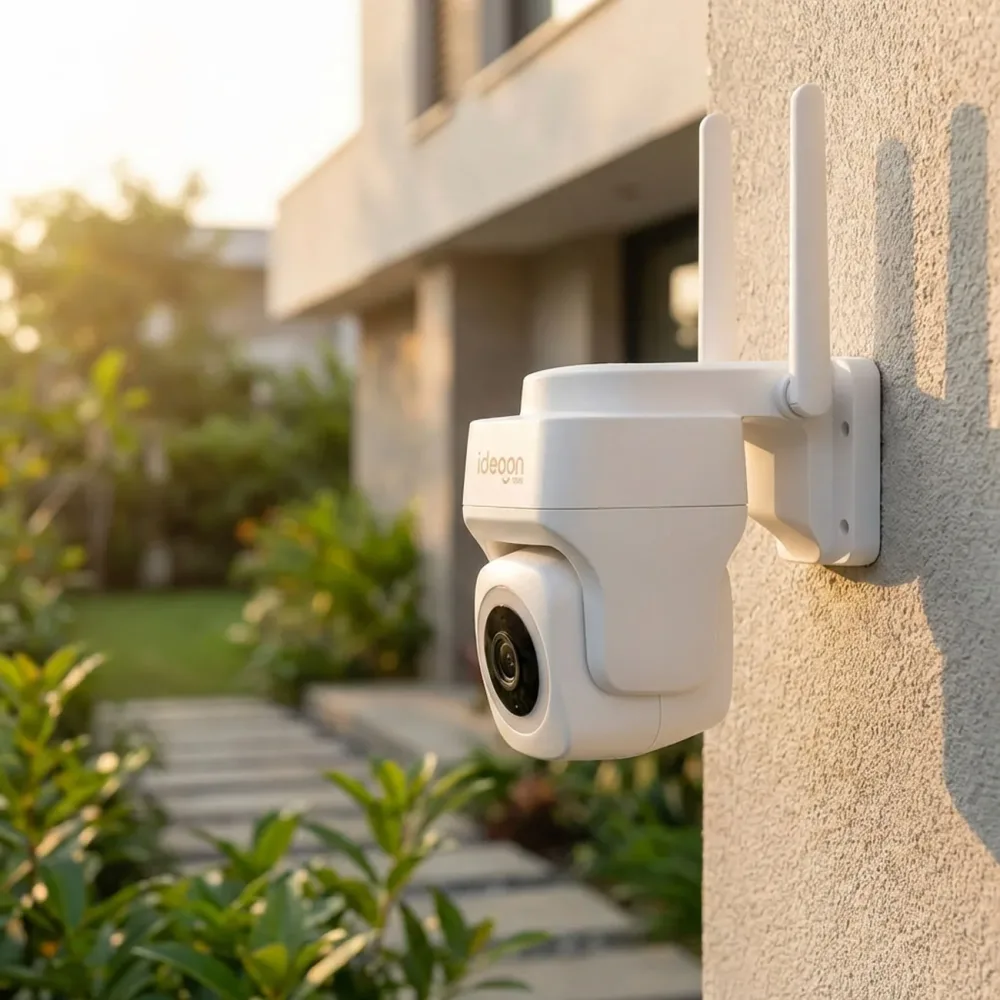 WLAN Überwachungskamera 2K, 3MP, Infrarot-Nachtsicht, Tuya, Alexa & Google