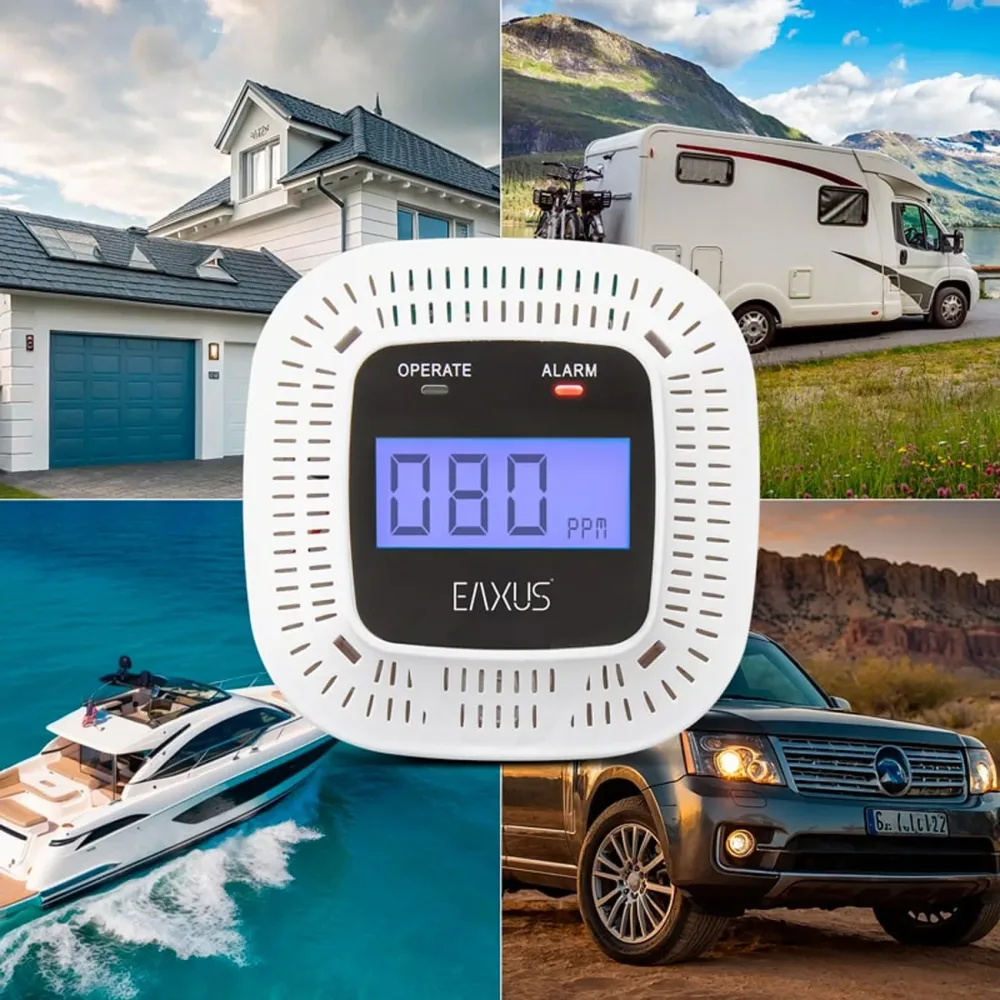 Kohlenmonoxid-Detektor, Mini, CO-Melder mit 70 dB Alarm