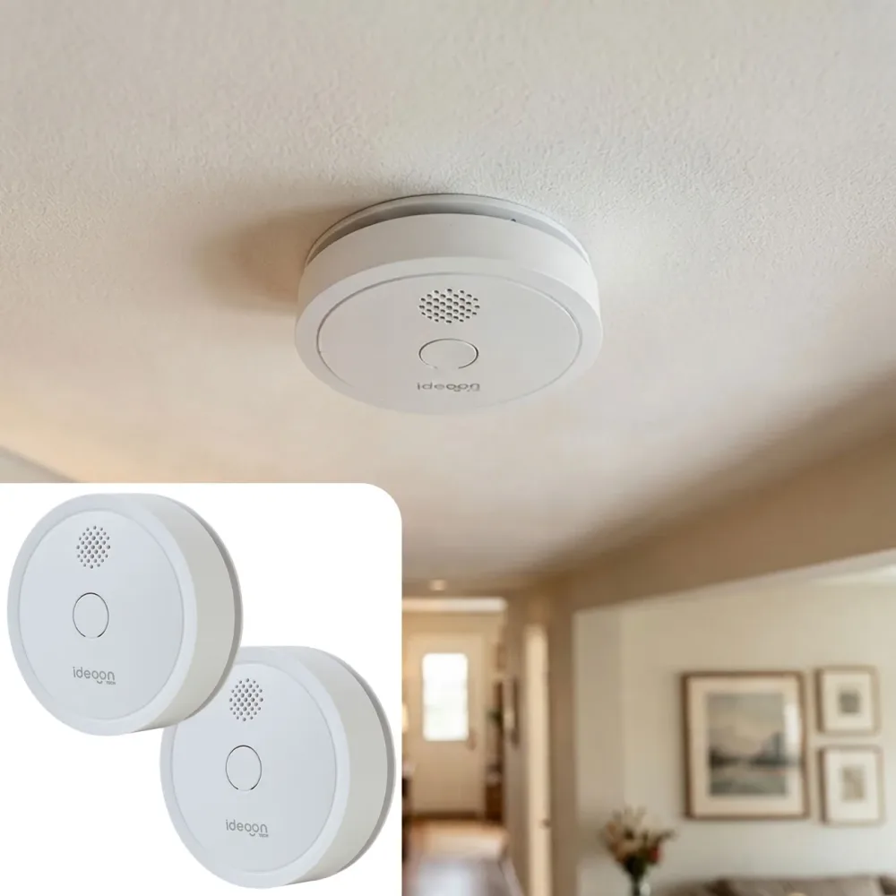 2er Set WLAN Rauchmelder mit App, EN 14604, 85dB, weiss