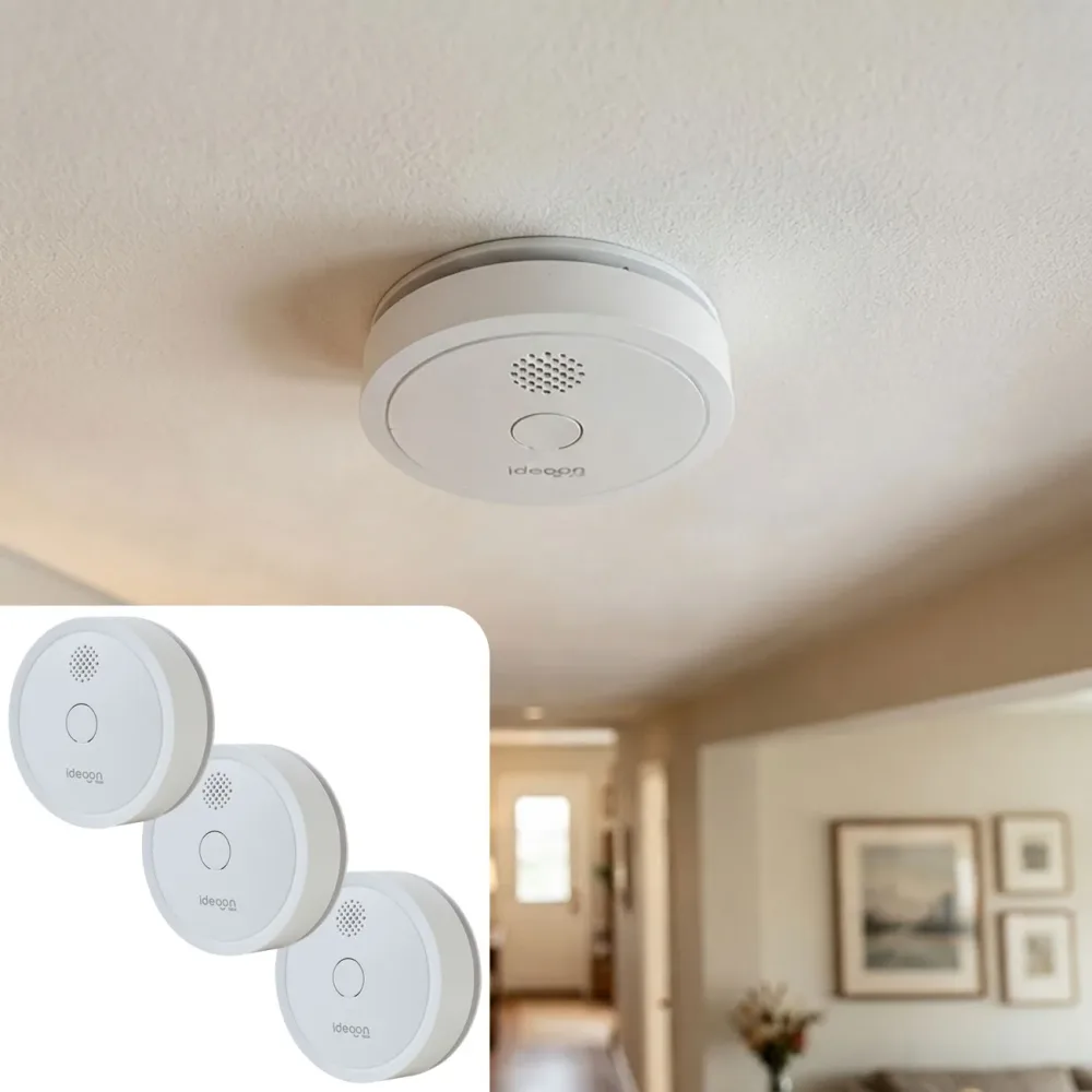 3er-Set WLAN Rauchmelder mit App, EN 14604, 85dB, weiss