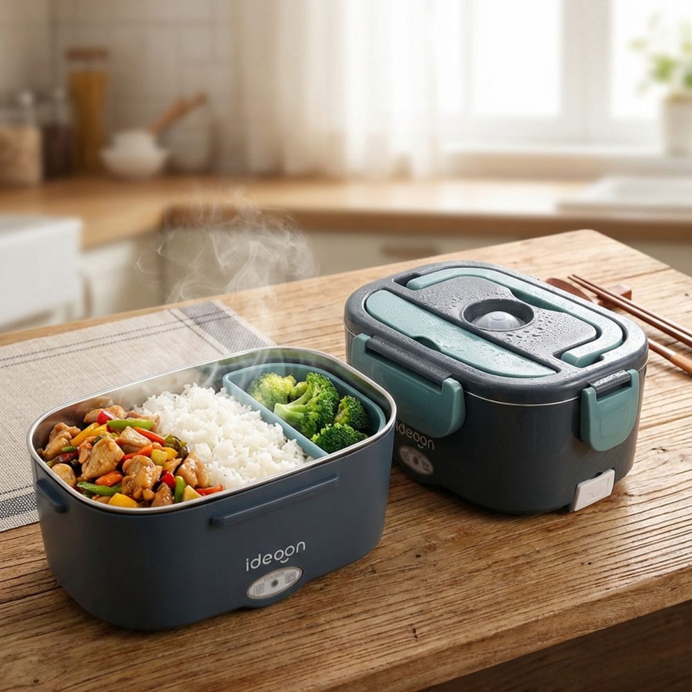 2er-Set Elektrische Lunchbox für Zuhause & Auto, 60W, 1,5L