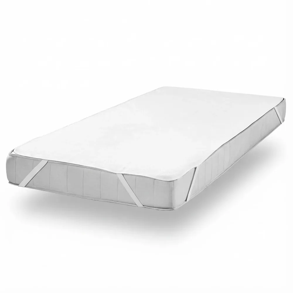 Saugstarke Frottee Spannbettauflage 90x200 cm, weiss