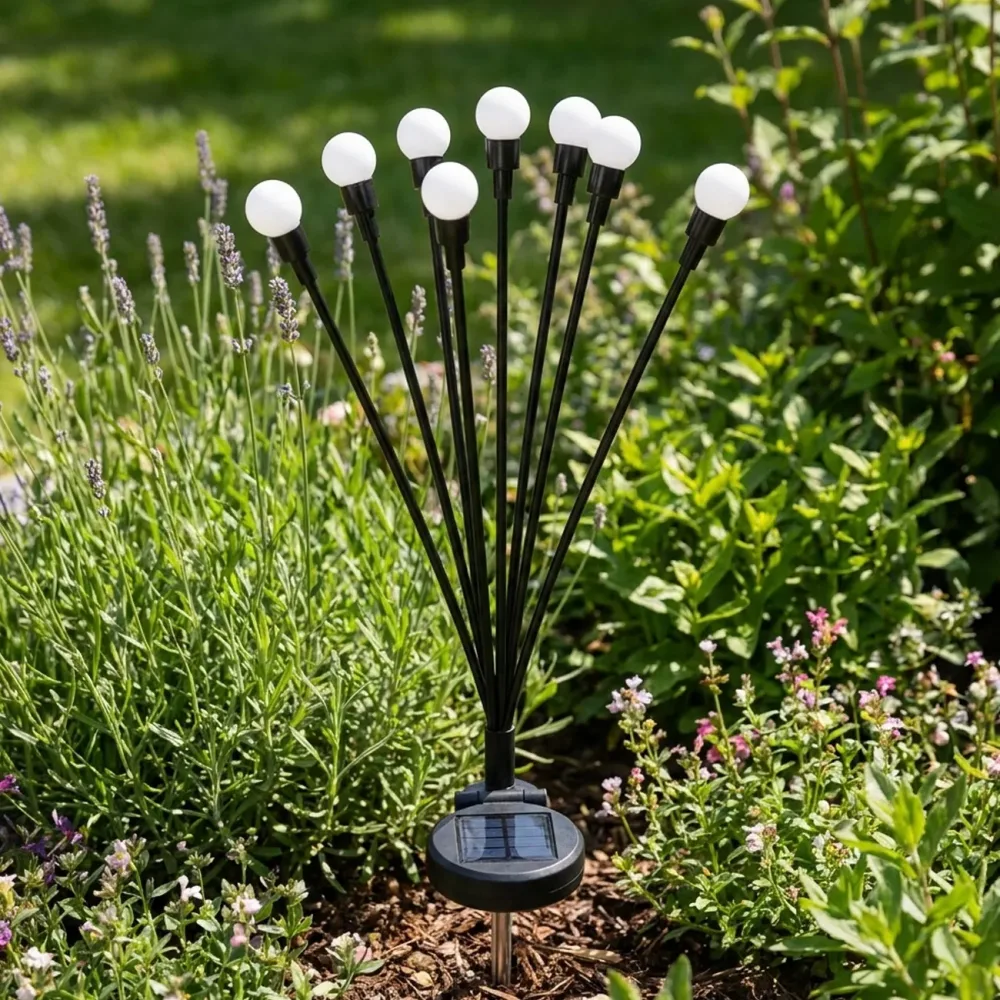 Solar Gartenleuchte, 8 LEDs, 65 cm