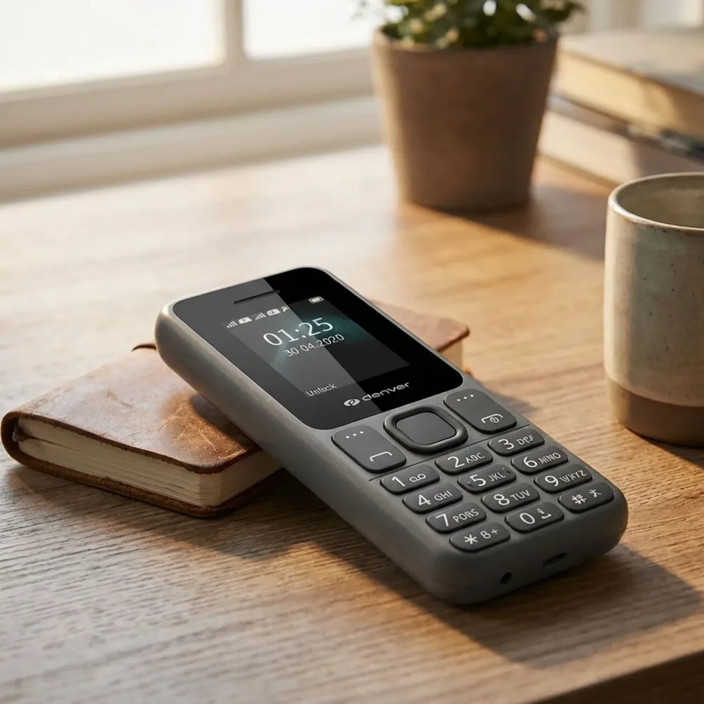 4G LTE Tastenhandy, grau-schwarz