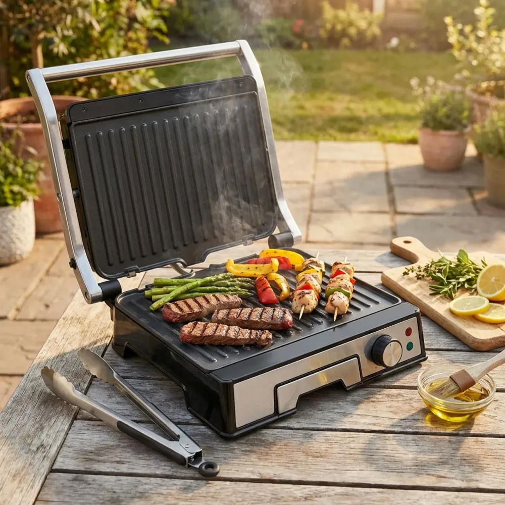 Kontakt-Grill, antihaftbeschichtet , 2000W