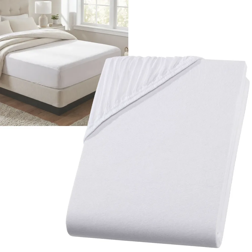 Spannbetttuch für Boxspringbett & Wasserbett, weiss, 140-160x220 cm