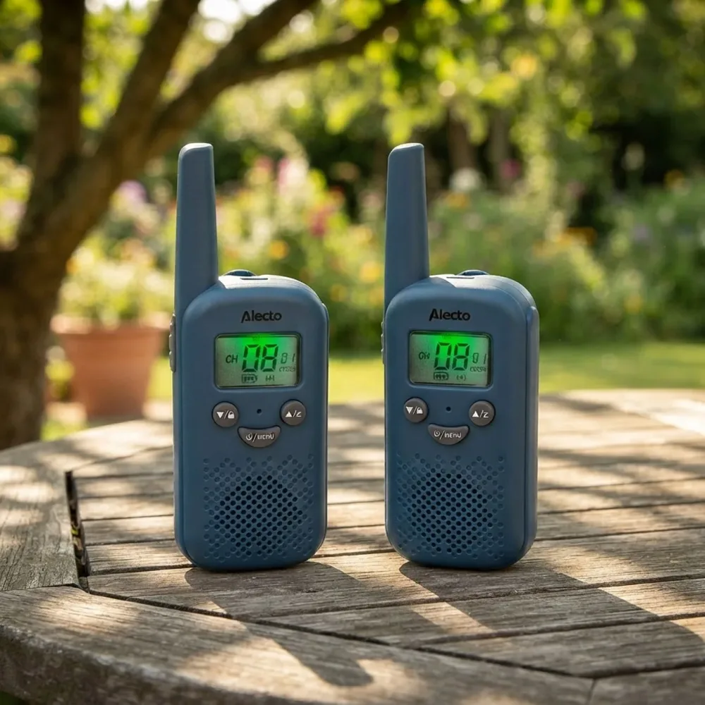 2er-Set Walkie Talkie, 6 km Reichweite, USB-C Akku, 13,2 x 4,8 x 3,4 cm