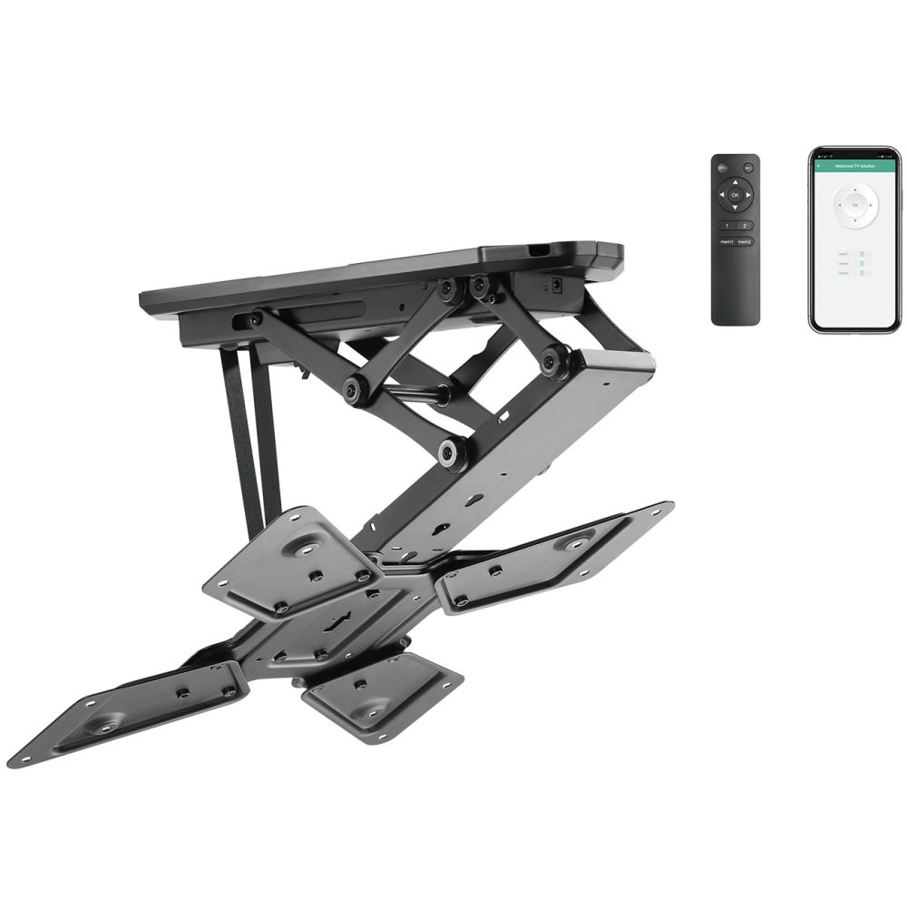 Motorisierte TV Deckenhalterung für 23-55 Zoll Bildschirme, bis 30kg
