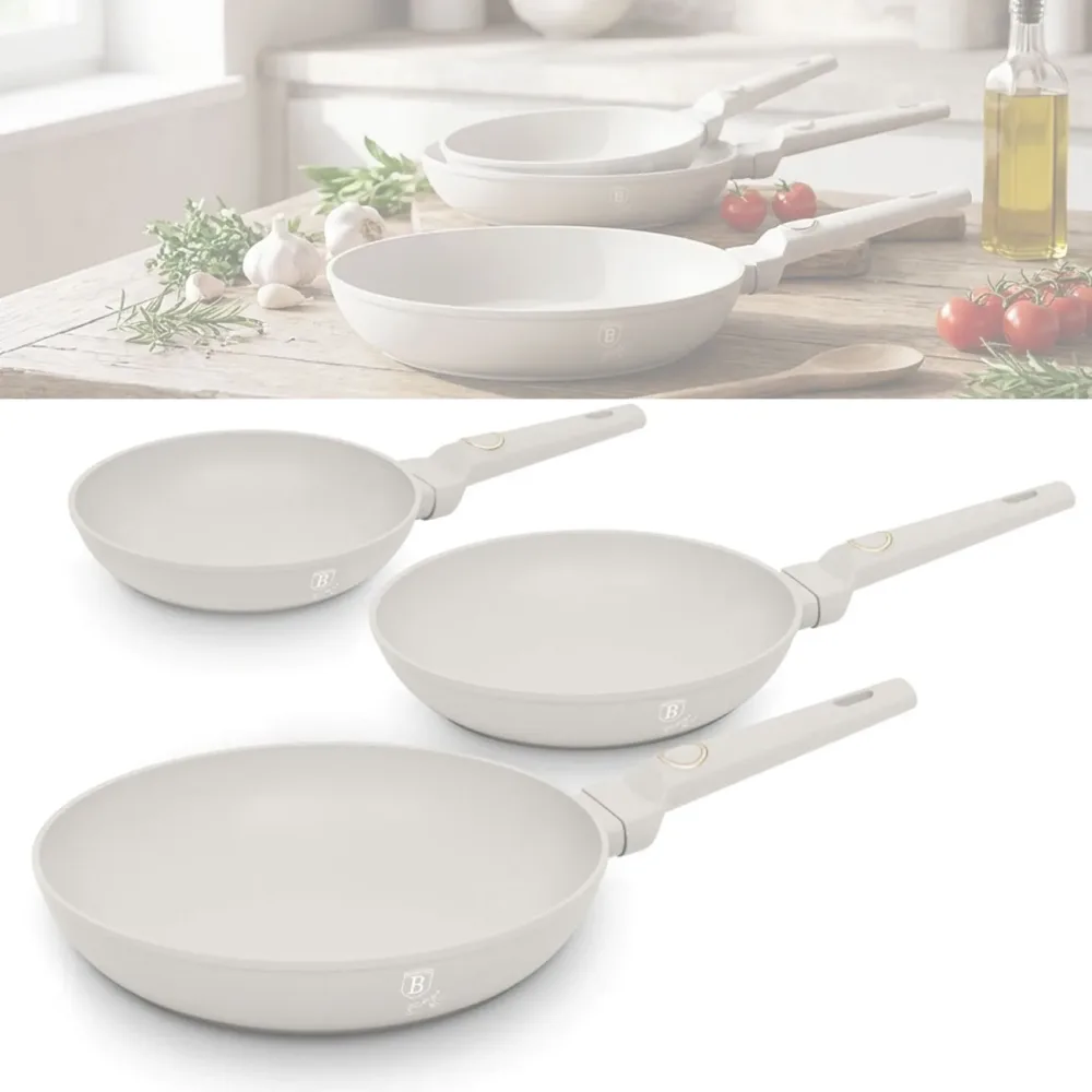 Bratpfannen-Set 3-teilig Ø 20/24/28cm, Sahara/Beige