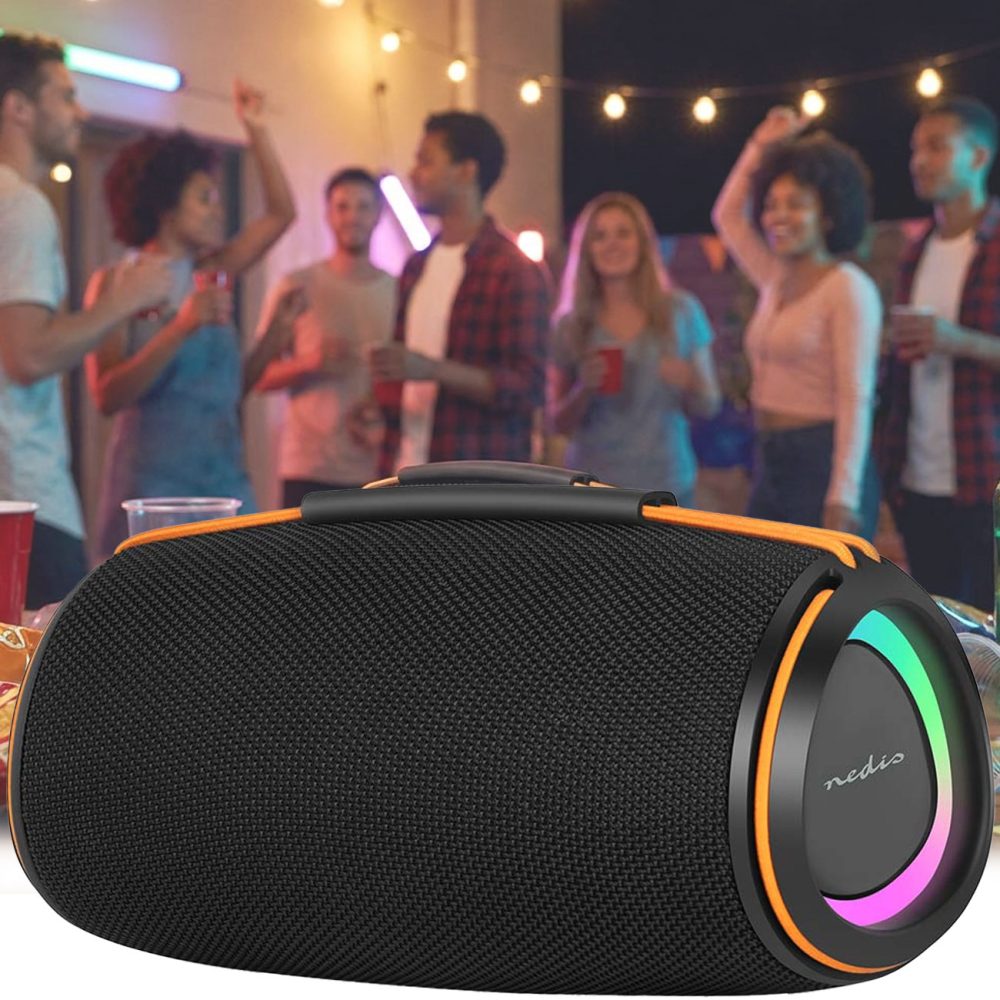 Bluetooth 5.4 Lautsprecher, 60W, schwarz/orange