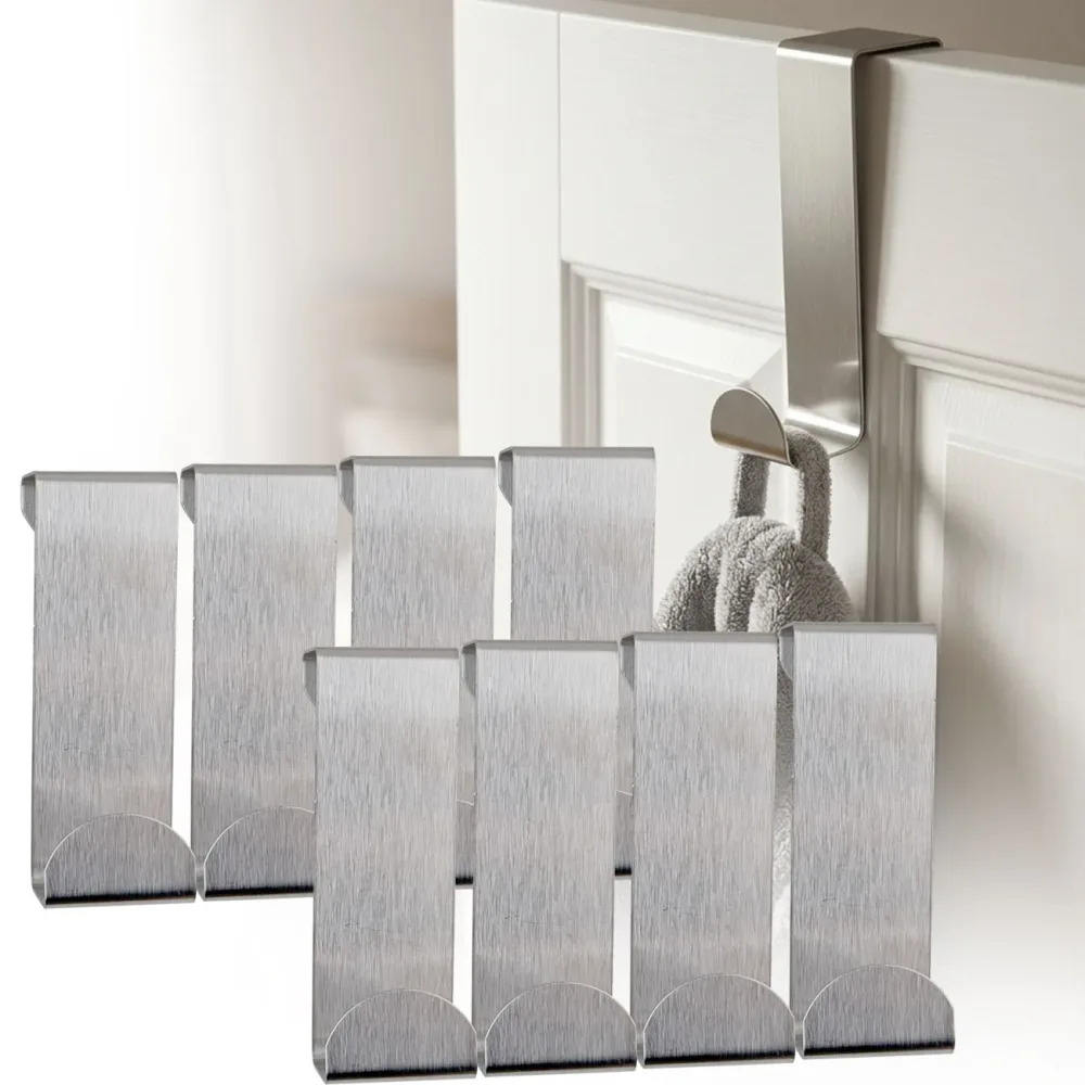 8er-Set Türhaken Edelstahl