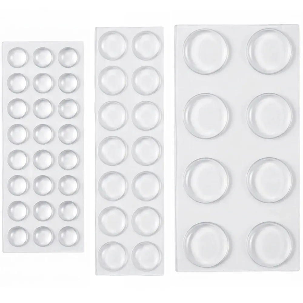 46tlg. Gummipuffer Set, transparent