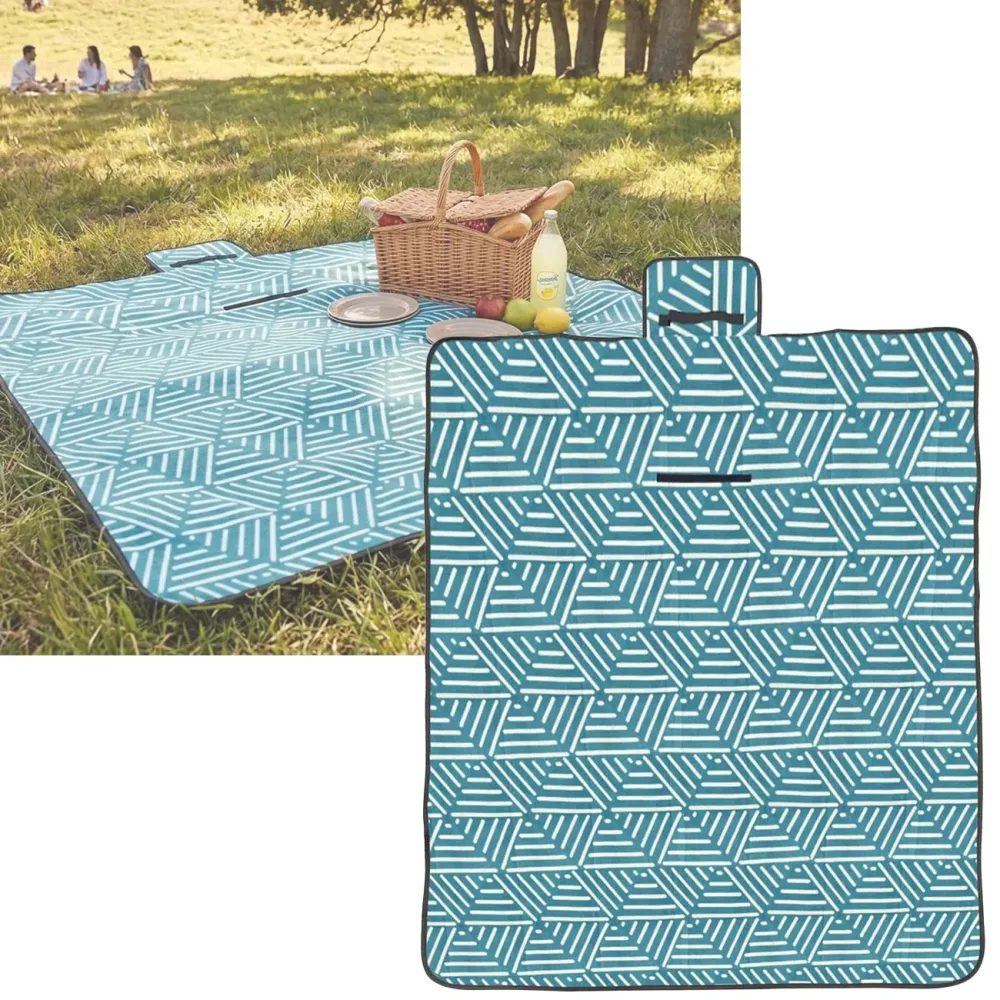 Picknickdecke, türkis, 150x130 cm