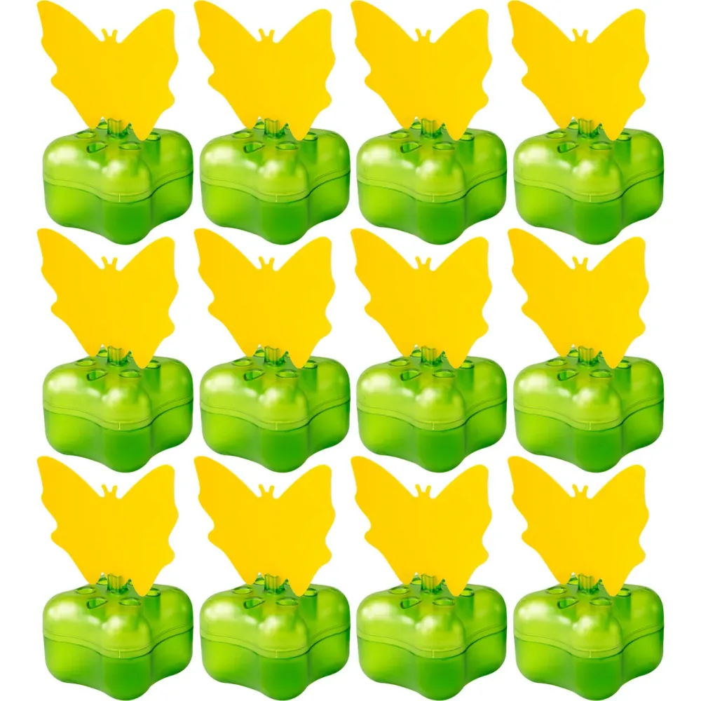 12er-Set Fruchtfliegenfalle, Obstfliegenfalle inkl. Klebetafeln