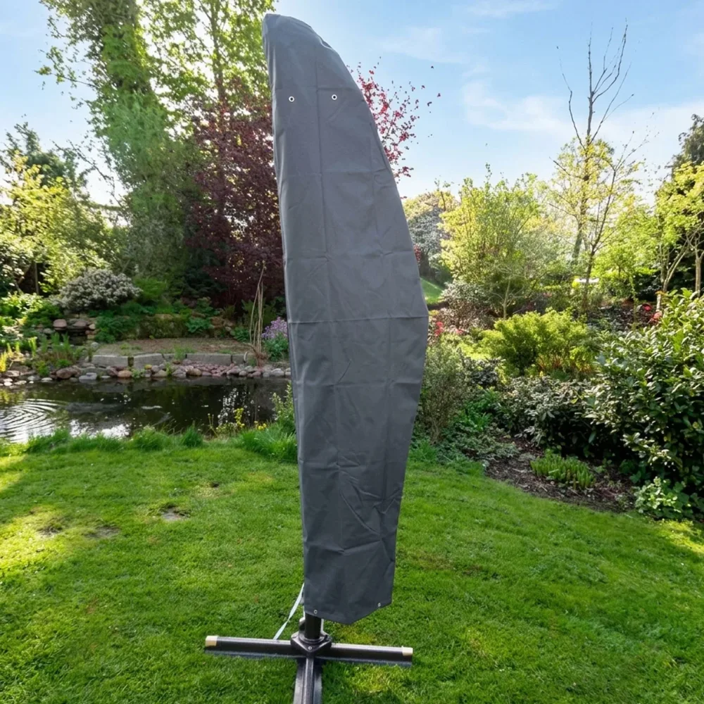Deluxe Schutzhaube für Ampelschirme, anthrazit, 265x40/70/50cm