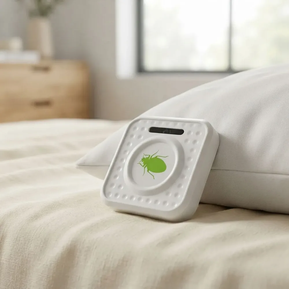 Mobiler Ultraschall Milbenvertreiber, batteriebetrieben, 30 qm