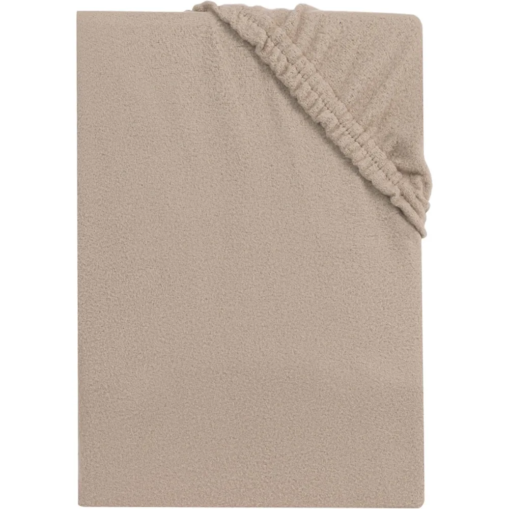 Spannbettlaken für Wasserbett & Boxspringbett 180-200x200-220 cm, nougat
