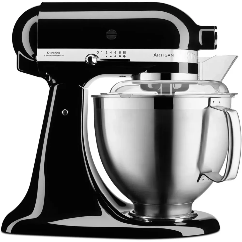 KitchenAid 5KSM185PSEOB Artisan Premium Küchenmaschine – Multifunktions-Küchenmaschine – onyx