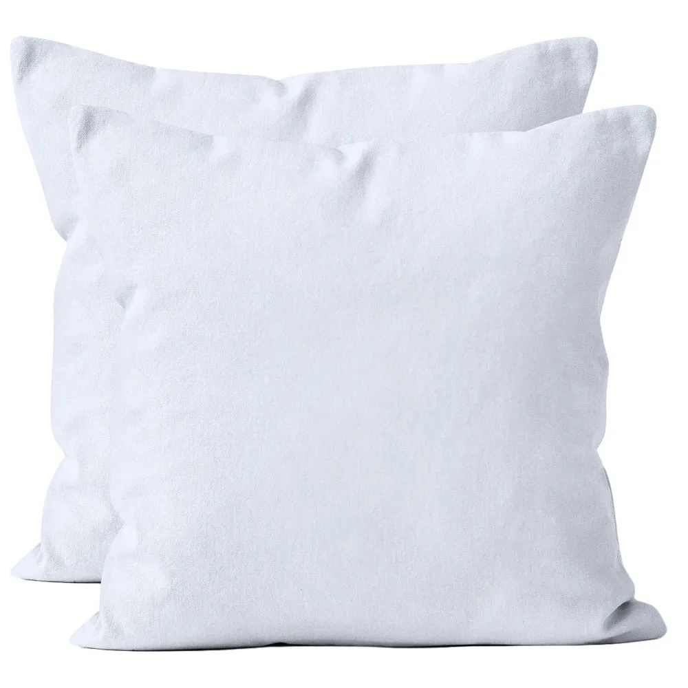 2er-Set Kissenbezug, 100% Mikrofaser, 40 x 40 cm, weiss