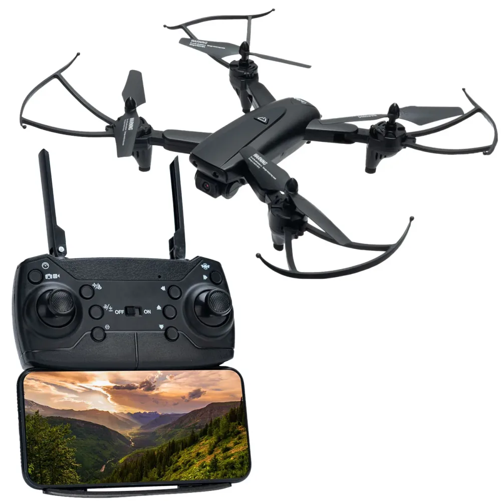WiFi-FPV-Quadrocopter-Drohne, faltbar, HD Kamera, OpticalFlow, App