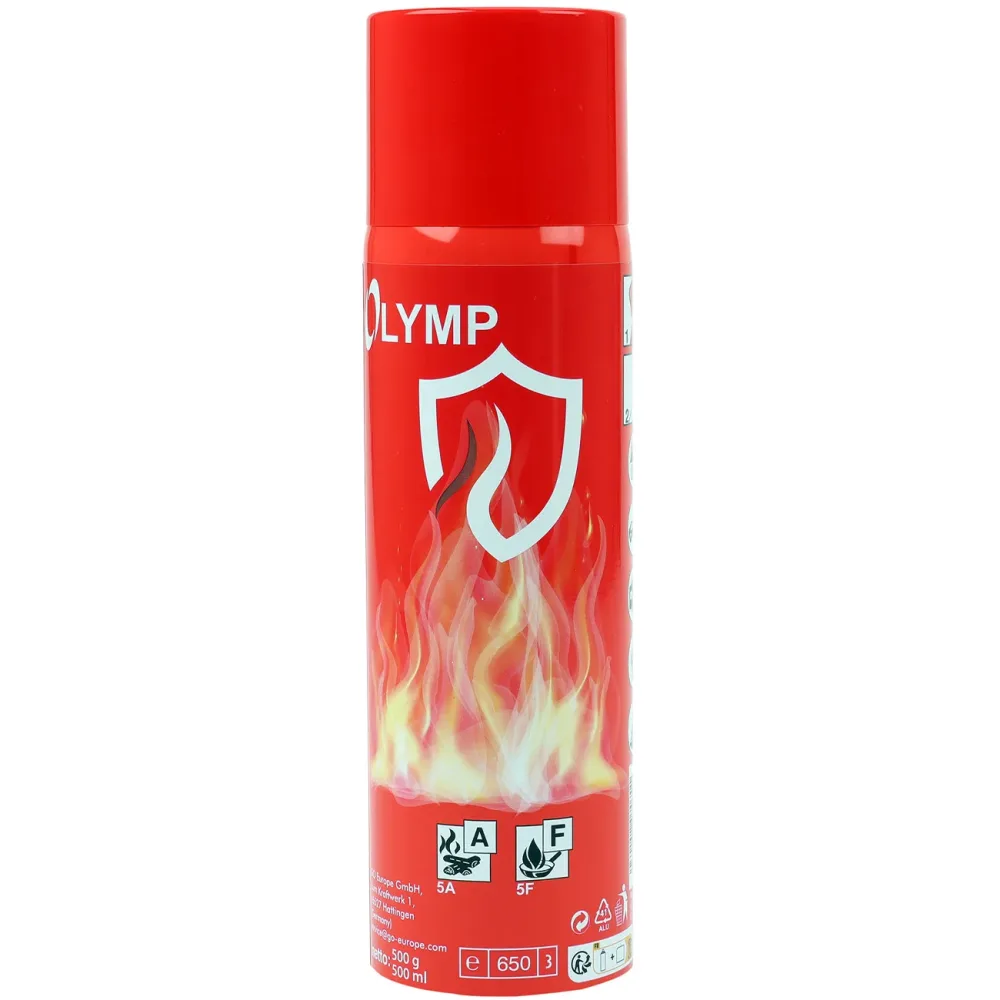 OLYMP Feuerlösch-Spray für Küche & Haushalt, 500 ml, wartungsfrei
