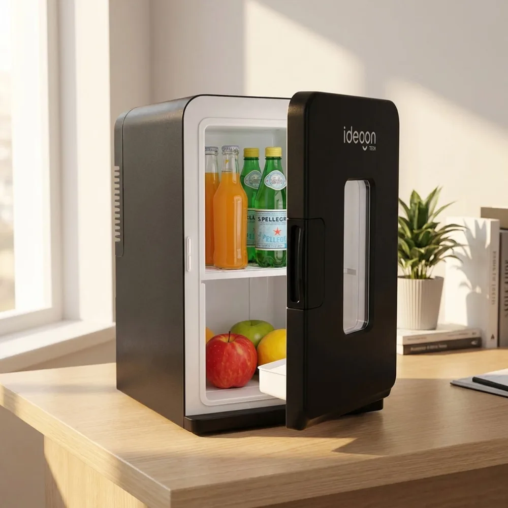 Mobiler Mini-Kühlschrank, 14 l Temperaturanzeige, für 12 / 230 Volt