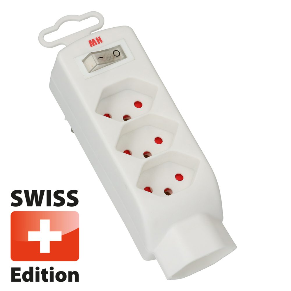 Max Hauri AG 108926 4fach Steckdosen-Verteiler Weiß