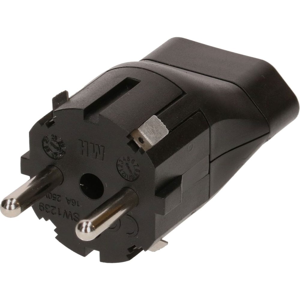 Max Hauri 174942 Zwischenstecker Kunststoff 230 V Schwarz IP20
