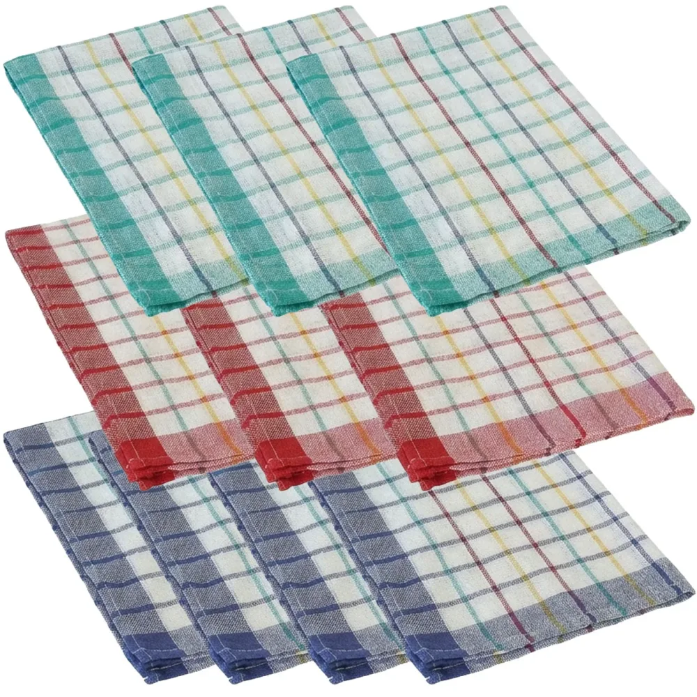 10er-Set Geschirrtücher aus 100 % Baumwolle, 50 x 70 cm