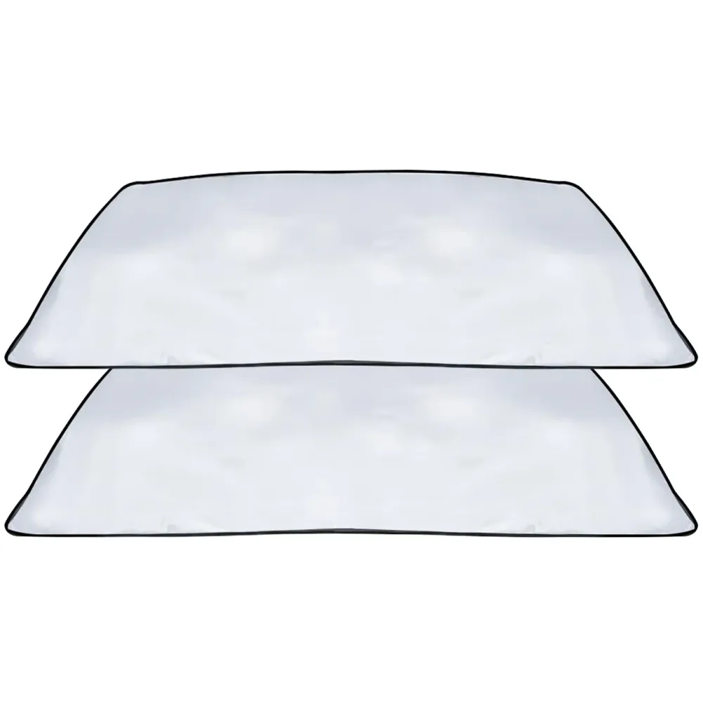 Auto Sonnenschutz mit Magnetfunktion, 2er-Set Anti-Eis-Scheibenabdeckung, weiss, 160x95cm