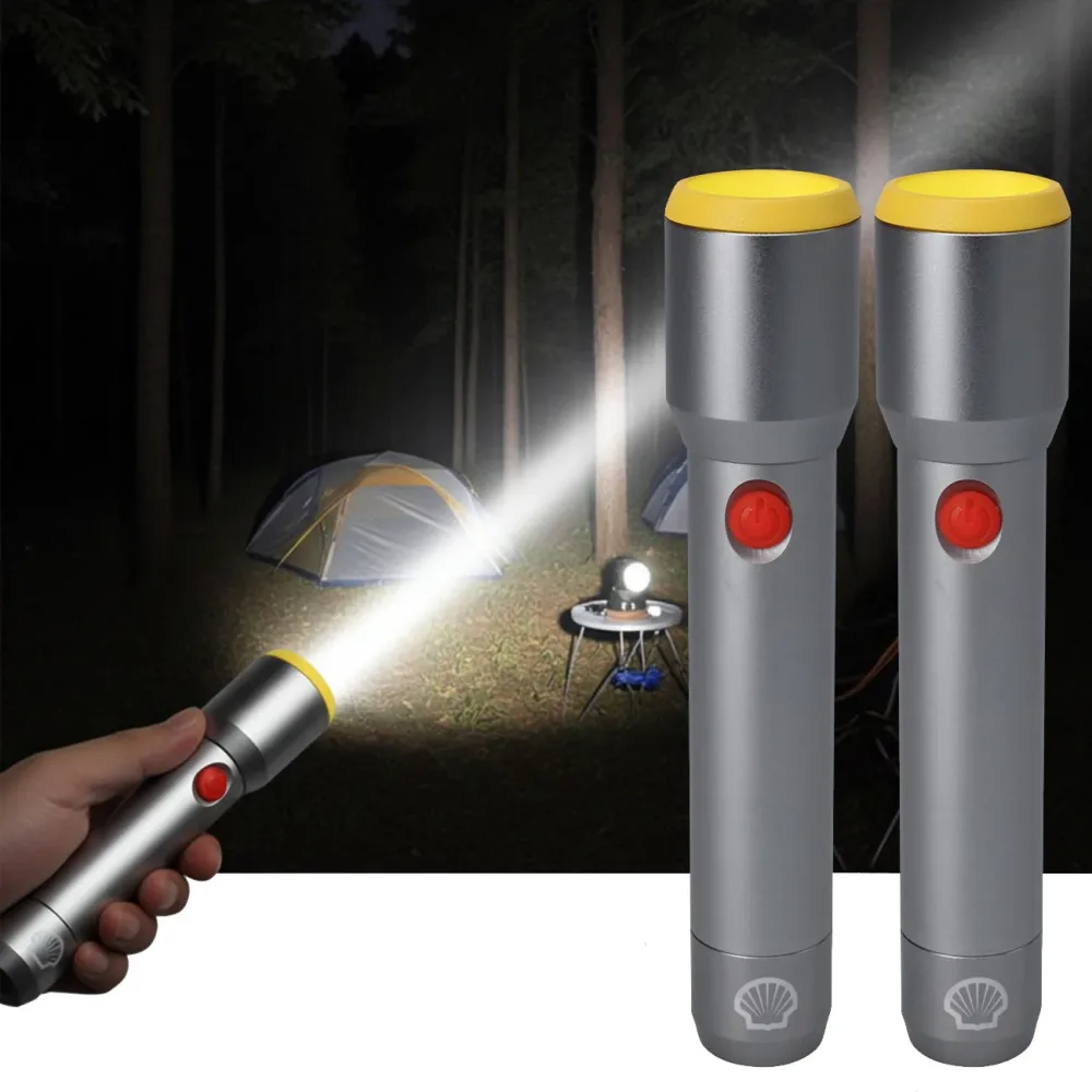 2er-Set Taschenlampe LED 270 Lumen, USB Aufladbar, 3 Leuchtmodi