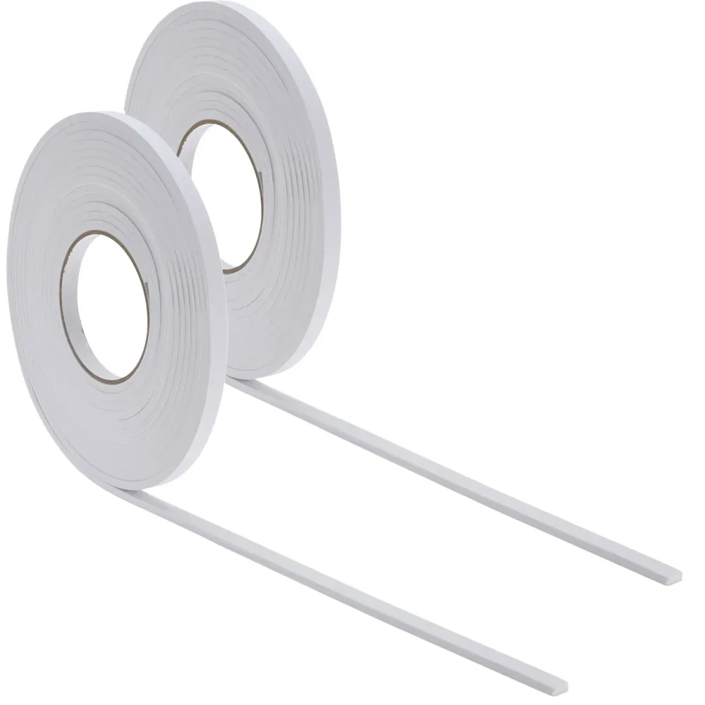 Zugluft-Stopper, Dichtungsband 2er-Set, 6 m x 1 cm, 5 mm dick, selbstklebend