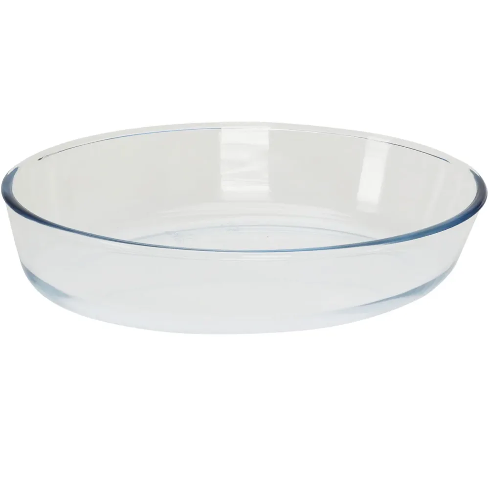 Glas Auflaufform, oval, 2400 ml, 30,3 x 21,3 x 6,5 cm