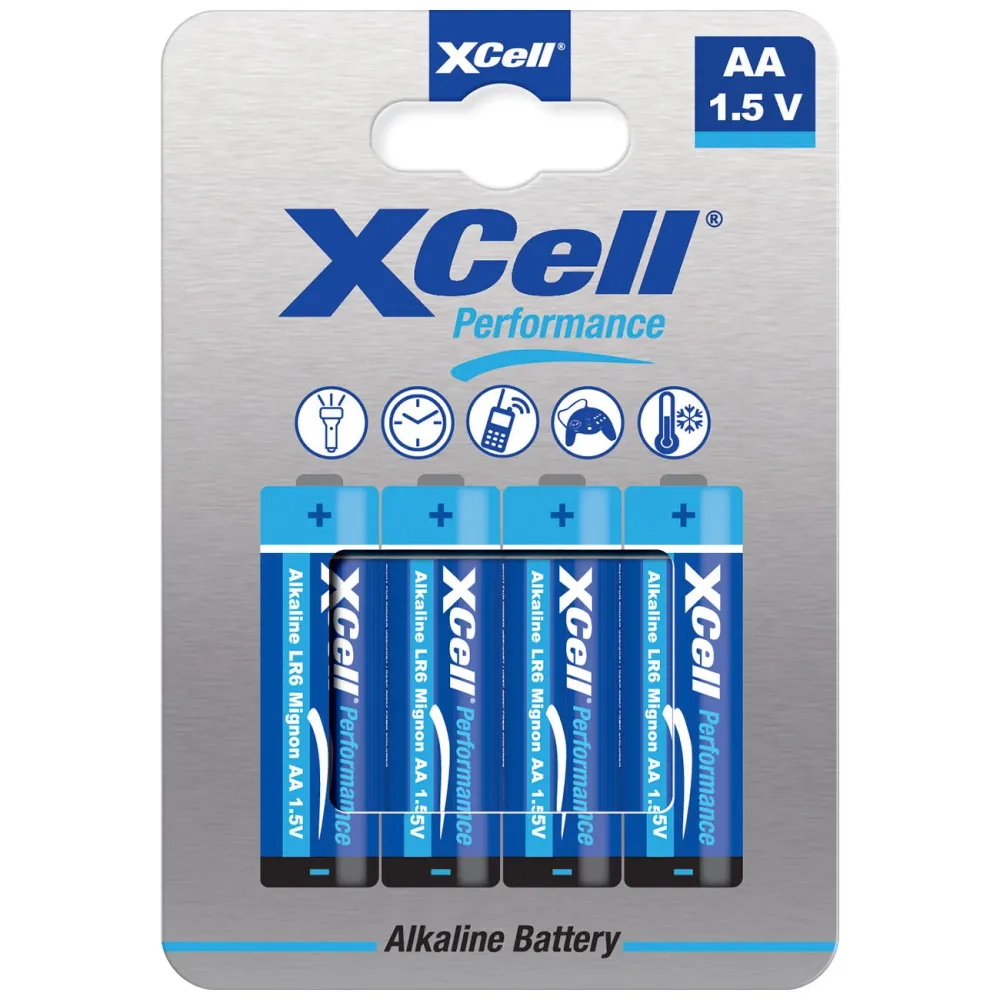 XCell LR6HP Mignon (AA)-Batterie Alkali-Mangan 1.5 V 4 St.