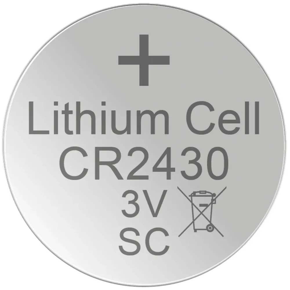 5er-Set Lithium-Knopfzelle CR2430, 3V / 290mAh