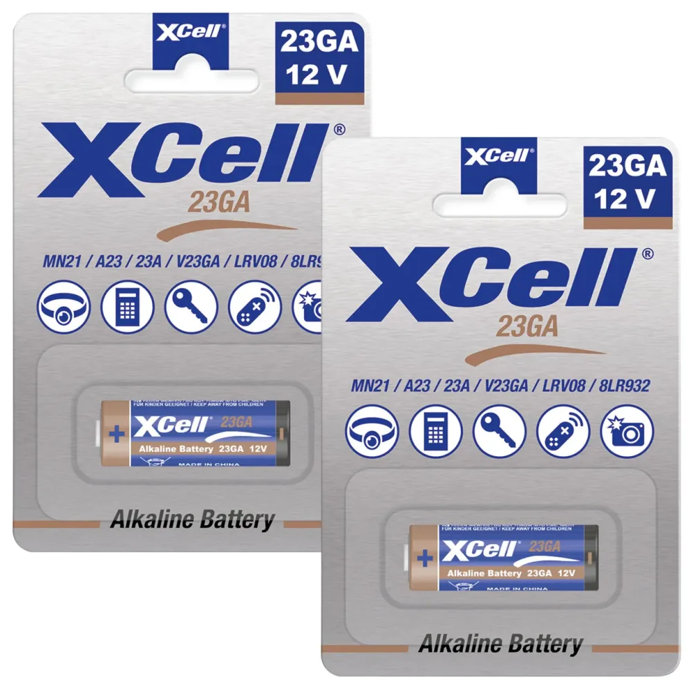 2er-Set Alkaline Batterie 23GA / 8LR932, 12 Volt