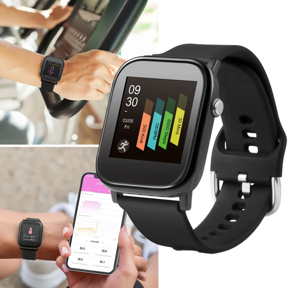 Technaxx TX-SW6HR Smartwatch Uni Schwarz