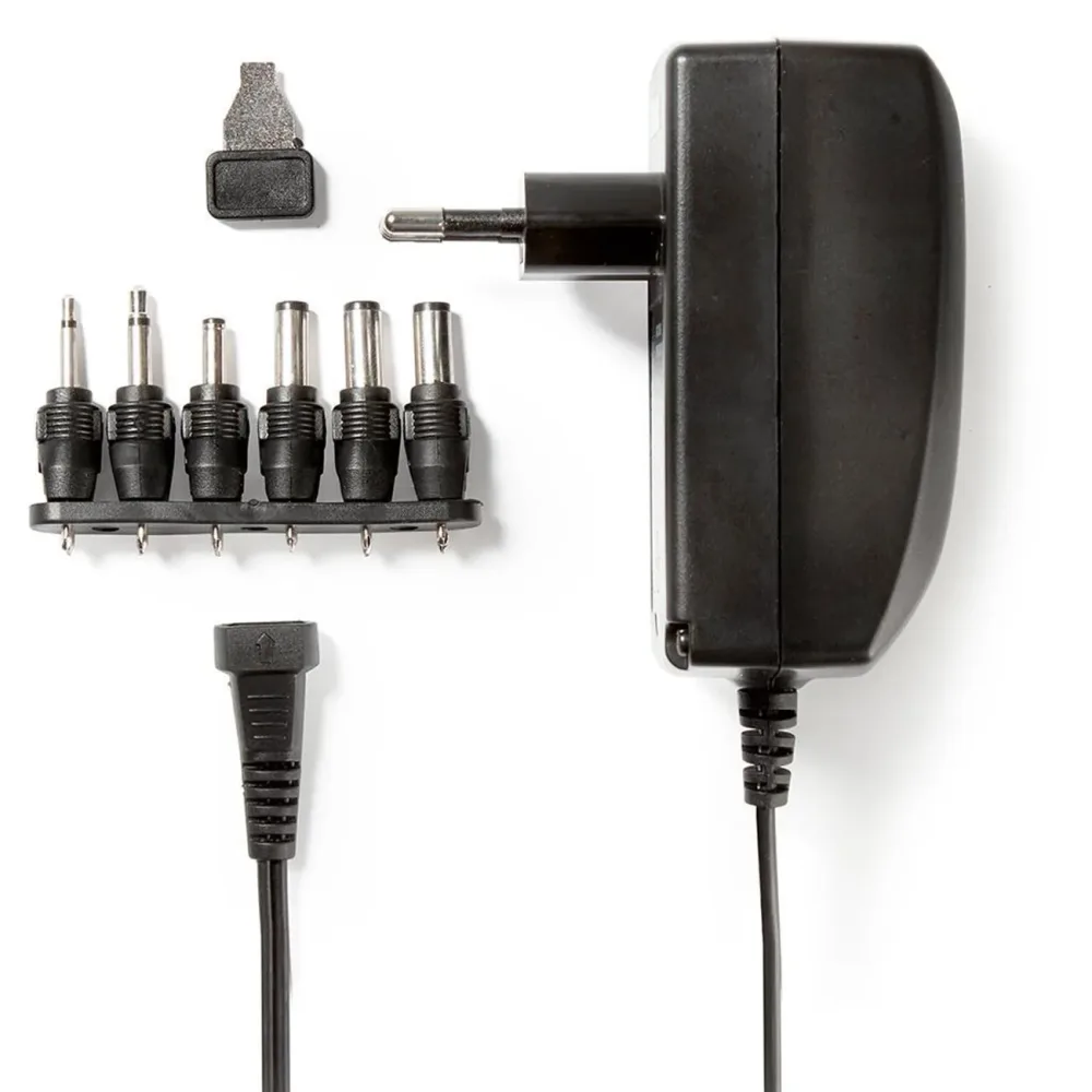 Universal-Netzteil mit 6 Wechselsteckern, 3 - 12 V DC, 100 - 240 V AC, 27 W