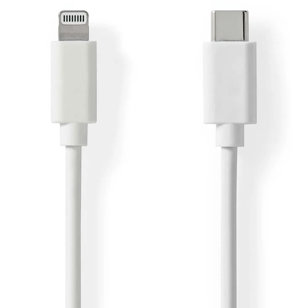 iPhone Ladekabel, Lightning Kabel, USB-C, MFi Zertifiziert, 1 m, weiss