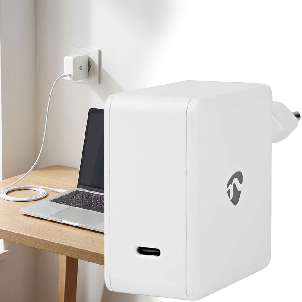 USB-C-GaN-Netzladegerät, Schnellladefunktion, weiss