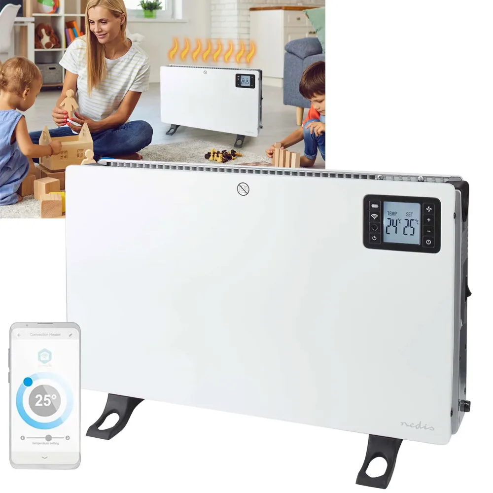 SmartLife Konvektor Heizung, Wi-Fi, Sprachsteuerung, LCD-Display, Thermostat, 2000 W