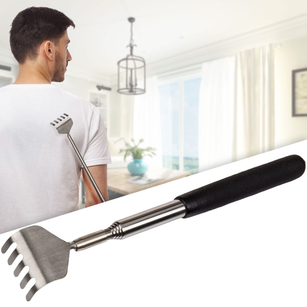 Teleskop-Rückenkratzer mit gummiertem Griff, Kratzhilfe, 16 - 53 cm