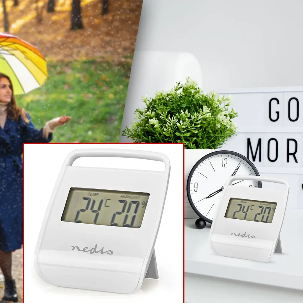 Digitales Thermometer und Hygrometer für den Innenraum