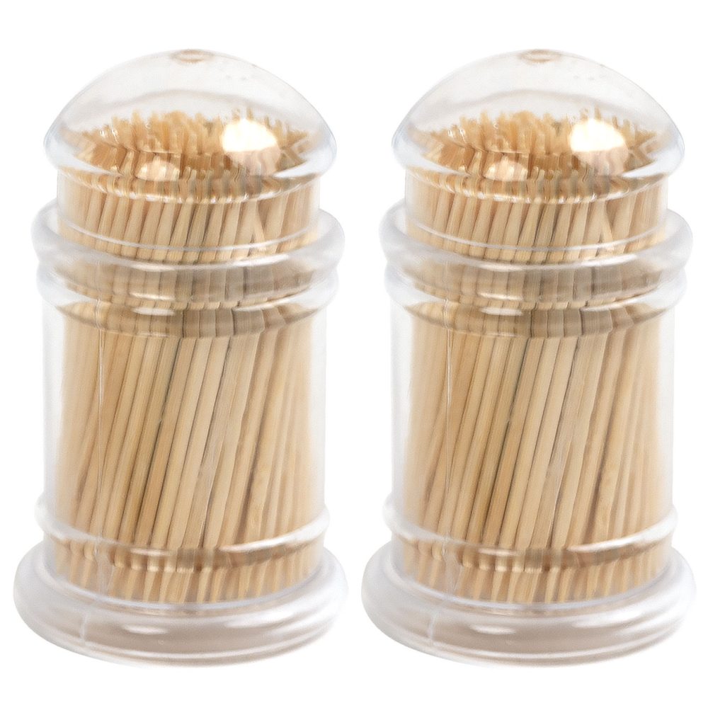 Cocktailspiesse aus Bambus, 2x 200 Stk., Zahnstocher in Box