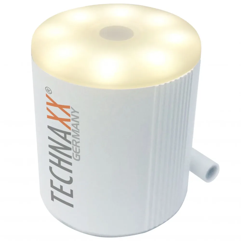 TECHNAXX Mini-Pumpe mit Batteriebetrieb weiss